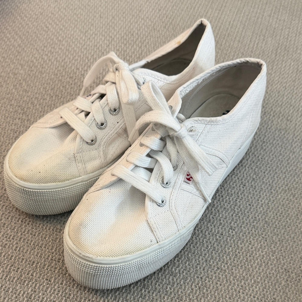 Superga Classic White Sneakers